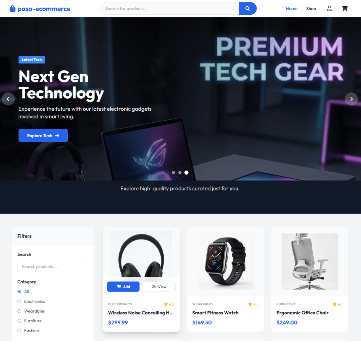 Pasa Ecommerce UI